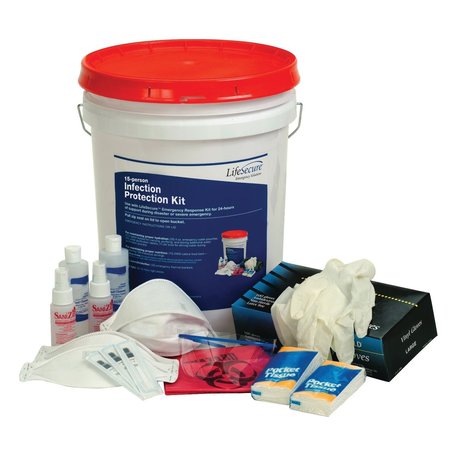 LIFESECURE 15-Person 3-Day Infection Protection Kit 12100